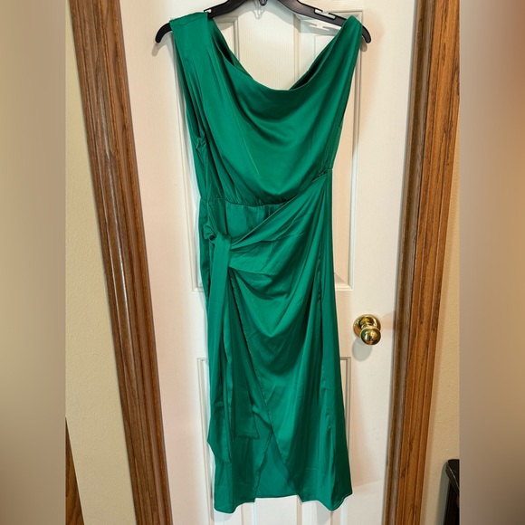 Amazon Merokeety off the shoulder satin dress - Picture 3 of 6